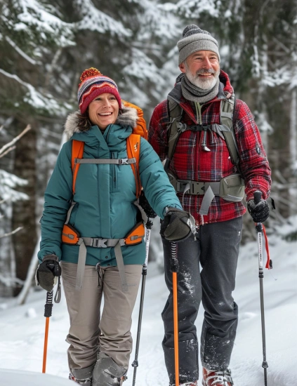 Paseo en Raquetas por La hermosa reserva natural Santuario el Cañi.